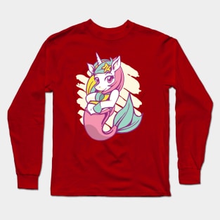 Cute cartoon unicorn Long Sleeve T-Shirt